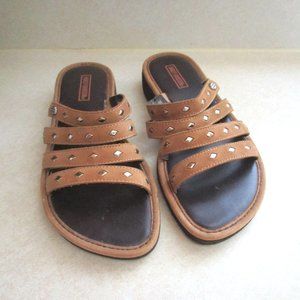 Ladies Tan Harley-Davidson Strappy Sandals Size 6M